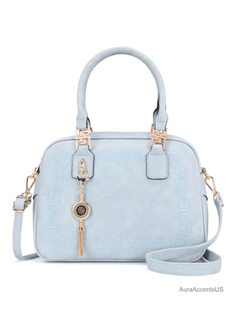 Small Satchel Crossbody Purse Faux Leather Tassel Handbag Top Handle Shoulder
